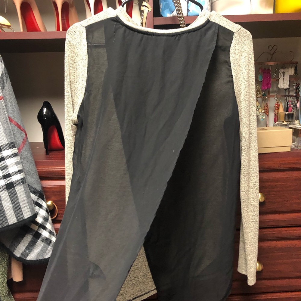 Mossimo small shirt. Sheer black back